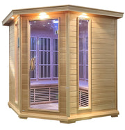 SteamSpa SC-SS0010-0S 4-5 Person Indoor Infrared Sauna in Hemlock - view 2