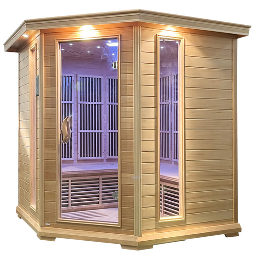 SteamSpa SC-SS0010-0S 4-5 Person Indoor Infrared Sauna in Hemlock - view 2