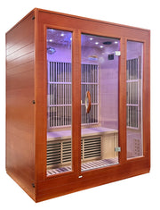 SteamSpa SC-SS0012-0S 3-Person Indoor Infrared Sauna in Hemlock, 43.3 x 63 in. - view 3