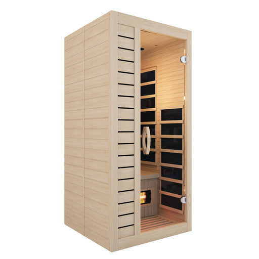 SteamSpa SC-SS0013-GS 1-Person Indoor Infrared Sauna in Hemlock - view 2