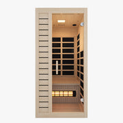 SteamSpa SC-SS0013-GS 1-Person Indoor Infrared Sauna in Hemlock
