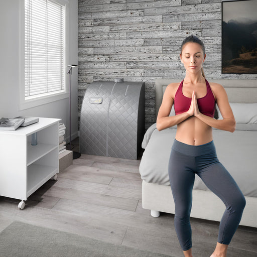 SteamSpa SP-SS0004-1P Steam Portable Home Sauna - Silver - view 2