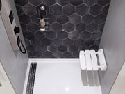 SteamSpa SSP-SS-C Wall Mounted Shower Seat in White - view 4