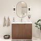 Moreno Bath MT42RFS Mason 42" Fluted Freestanding Bathroom Vanity with Sink Top (Right Side Drawers)