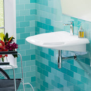 Stoper Vitreous China Wall-Mount Bathroom Sink - ADA Compliant