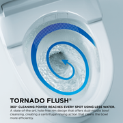 TOTO MS902CUMFG#01 NEOREST NX1 Dual Flush 1.0 or 0.8 GPF Toilet with Integrated Bidet Seat, EWATER+ - Cotton White - view 8