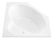 Atlantis Whirlpool 6060SAR Sublime 60 in. x 60 in. Corner Air Jetted Bathtub with Center Drain in White