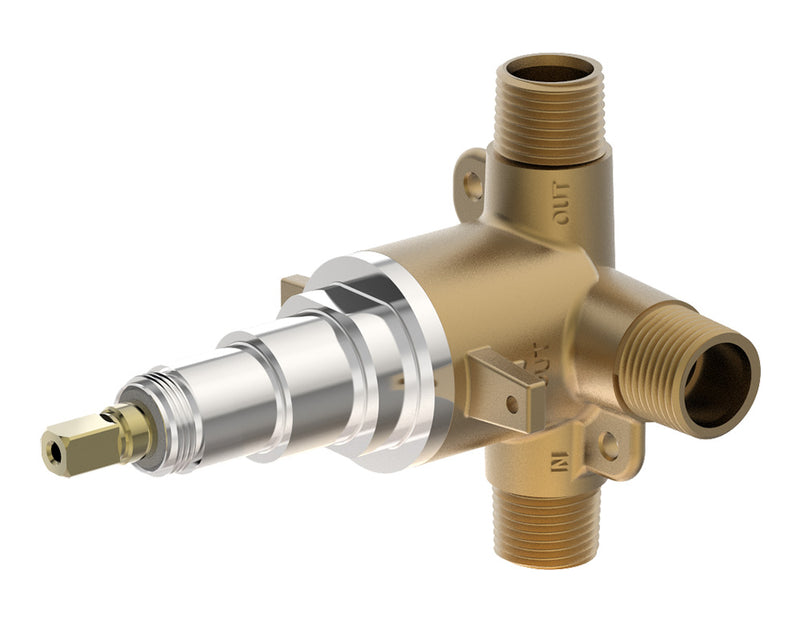 Symmons 2DIVBODYSRT Dual Outlet Diverter Valve Body, 1/2 in.