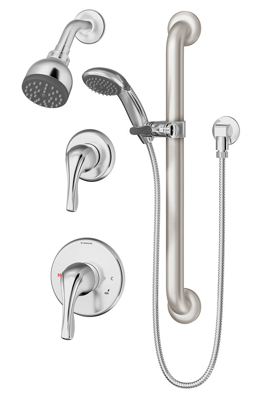 Symmons 9605-PLR-1.5-TRM Origins Shower System Trim with Hand Shower, Slide Bar and Separate Diverter, Polished Chrome