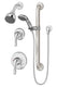 Symmons 9605-PLR-1.5-TRM Origins Shower System Trim with Hand Shower, Slide Bar and Separate Diverter, Polished Chrome