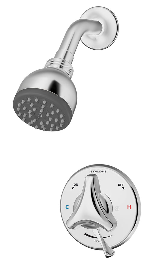 Symmons S-9601-X-P Origins Shower System with Valve and Service Stops, Polished Chrome