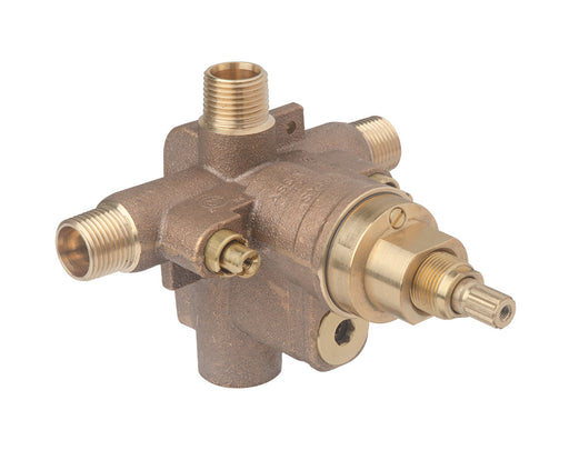 Symmons S262XBODY Temptrol Pressure-Balancing Tub and Shower Valve Body with Integral Diverter and Service Stops
