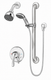 Symmons S9608PLR15TRM Origins Shower System Trim with Hand Shower, Slide Bar and Integral Diverter, Polished Chrome