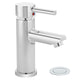 Symmons SLS3512PP05 Dia Single Handle Single Hole Bathroom Faucet with Push Pop Drain, 0.5 GPM, Polished Chrome