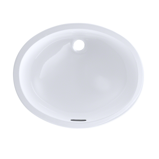 TOTO LT597G#01 Dantesca Oval Undermount Bathroom Sink with CEFIONTECT, Cotton White - view 2