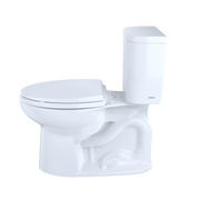 TOTO CST244EF#01 Entrada Two-Piece Elongated 1.28 GPF Universal Height Toilet, Cotton White - view 4