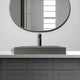 Templey Rectangular Cast Concrete Vessel Sink - Black