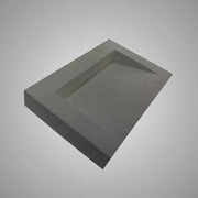 Templey Rectangular Cast Concrete Vessel Sink - Black