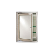 Afina Metro 20" W x 28" H Stainless Steel Framed Medicine Cabinet
