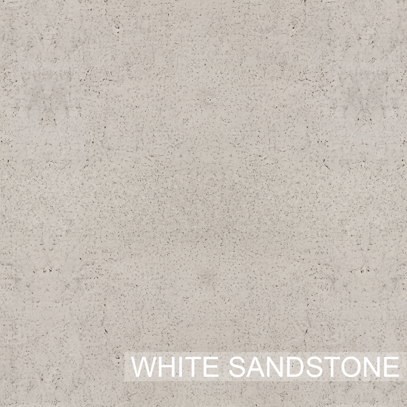 Thorold Rectangular Cast Concrete Vessel Sink - White Sandstone