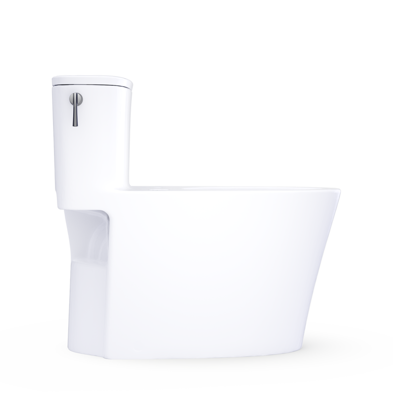 TOTO CST686CUFGAT40#01 Aurora 1G One-Piece Elongated 1.0 GPF WASHLET+ and Auto Flush Ready Universal Height Toilet with CEFIONTECT, Cotton White - view 7