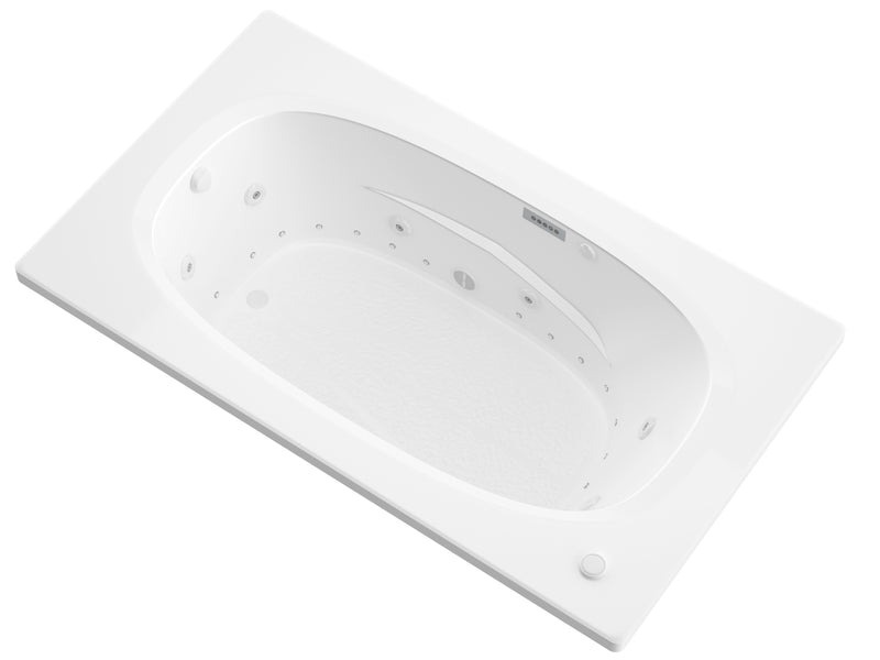 Atlantis Whirlpool 4272PDLX Polaris  42 in. x 71in. Air and Whirlpool Jetted Bathtub in White with Reversible Drain