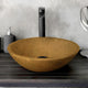 Tigard Round Cast Concrete Vessel Sink - Vintage Brown