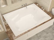 Atlantis Whirlpool 5472CAL Caresse 72 in. x 54 in. Rectangular Air Jetted Bathtub with Left Drain in White lifestyle