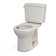TOTO CST775CSFG#12 Drake Two-Piece Round 1.6 GPF Universal Height TORNADO FLUSH Toilet with CEFIONTECT, Sedona Beige - view 8