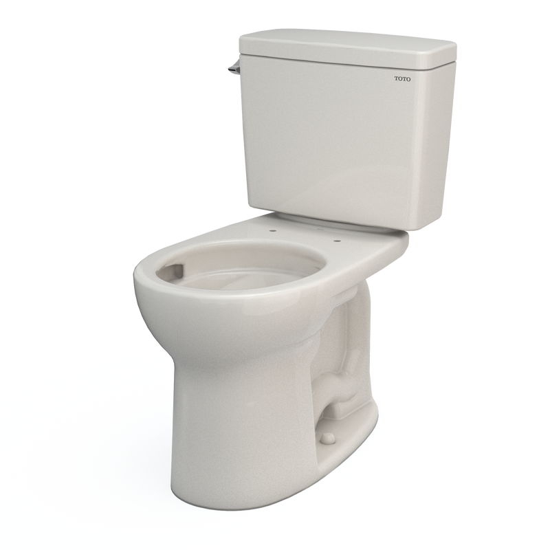 TOTO CST775CSFG#12 Drake Two-Piece Round 1.6 GPF Universal Height TORNADO FLUSH Toilet with CEFIONTECT, Sedona Beige - view 8