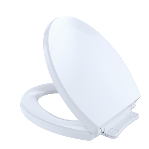 TOTO SS113#01 SoftCloseSlow Close Round Toilet Seat and Lid,Cotton White