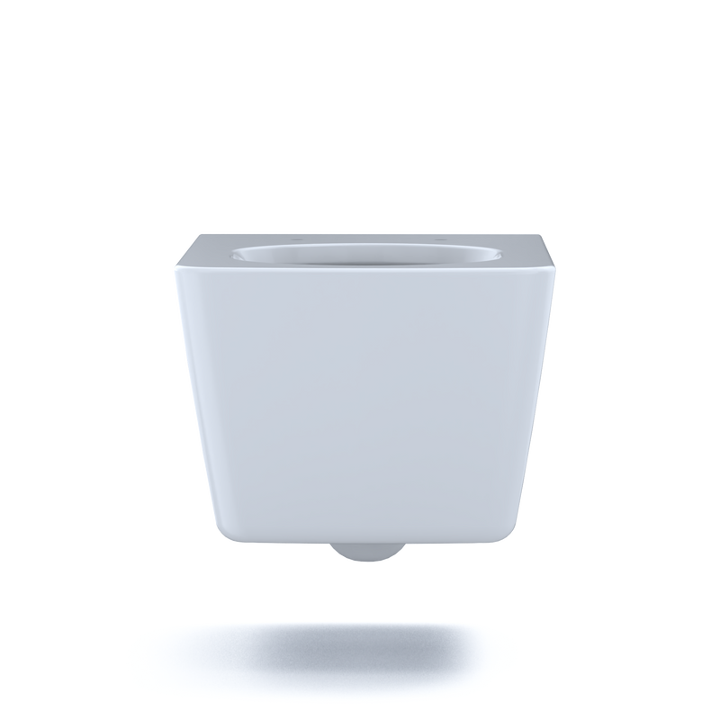 TOTO CT449CFG#01 SP Wall-Hung Contemporary Square-Shape Dual Flush 1.28 and 0.9 GPF Toilet with CEFIONTECT - view 4