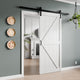 Anzzi Grotto Series 36 in. x 84 in. Pure White MDF Interior Sliding Barn Door with Hardware Kit