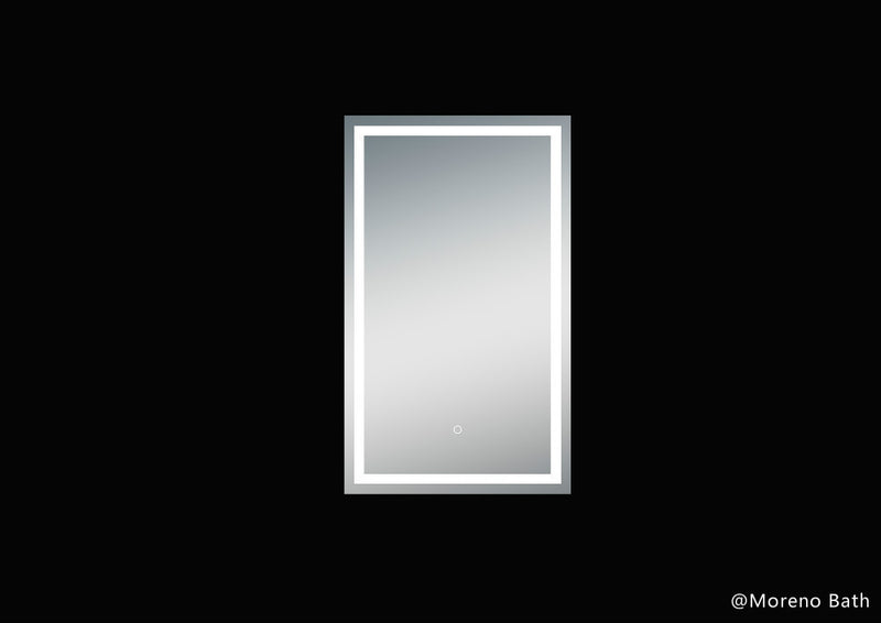 Moreno Bath MOA501 Twinkle 24" Polished Edge Frosted Panel LED Bathroom Vanity Mirror - view 2