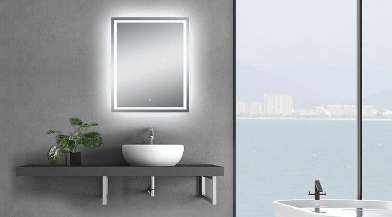 Moreno Bath MOA502 Twinkle 32" Polished Edge Frosted Panel LED Bathroom Vanity Mirror