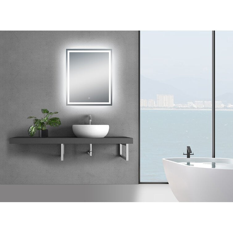 Moreno Bath MOA502 Twinkle 32" Polished Edge Frosted Panel LED Bathroom Vanity Mirror