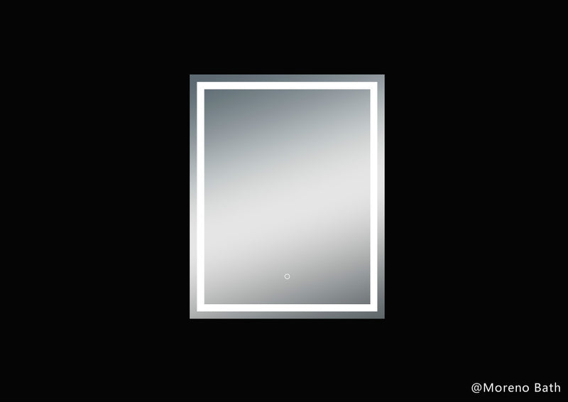 Moreno Bath MOA502 Twinkle 32" Polished Edge Frosted Panel LED Bathroom Vanity Mirror