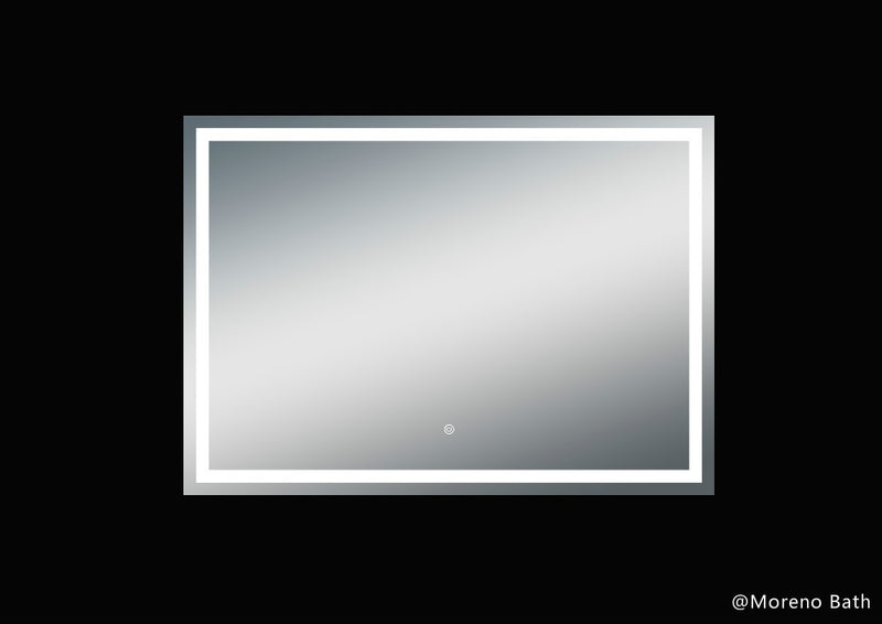 Moreno Bath MOA506 Twinkle 55" Polished Edge Frosted Panel LED Mirror