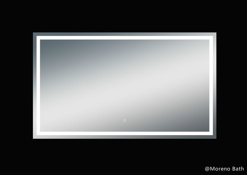 Moreno Bath MOA507 Twinkle 68" Polished Edge Frosted Panel LED Mirror