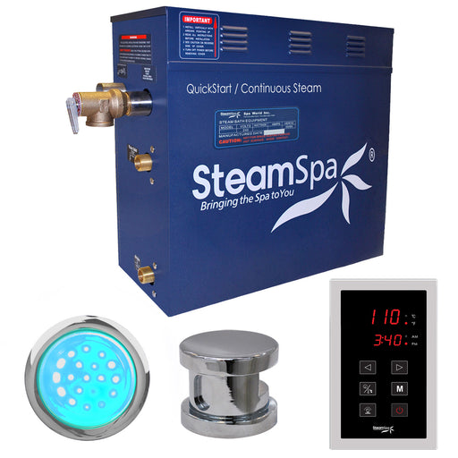 SteamSpa Indulgence Series Generator - Polished Chrome