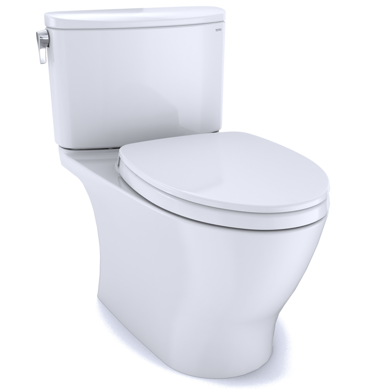 TOTO MS442124CUFG#01 Nexus 1G Two-Piece Elongated 1.0 GPF Universal Height Toilet with CEFIONTECT and SS124 SoftClose Seat, WASHLET+ Ready, Cotton White - view 7