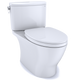 TOTO MS442124CUFG#01 Nexus 1G Two-Piece Elongated 1.0 GPF Universal Height Toilet with CEFIONTECT and SS124 SoftClose Seat, WASHLET+ Ready, Cotton White