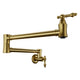Anzzi Marca Series Wall Mounted Pot Filler Faucet in Brushed Gold