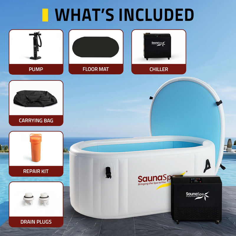 K-Plunge Kodiak 1-Person Inflatable Cold Plunge and Hot Tub