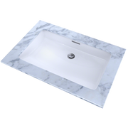 TOTO LT191G#01 Rectangular Undermount Bathroom Sink with CEFIONTECT, Cotton White - view 3