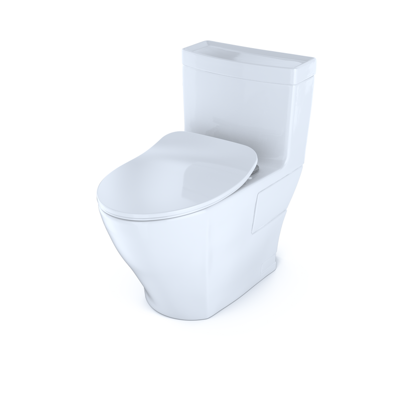 TOTO MS624234CEFG#01 Legato One-Piece Elongated 1.28 GPF Toilet with CEFIONTECT and SoftClose Seat, WASHLET+ Ready, Cotton White - view 3