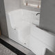 Meditub 2953WCARWA Collection 29 x 52 Right Side Drain Air Jetted Bathtub in White with Aroma and Chroma Therapy