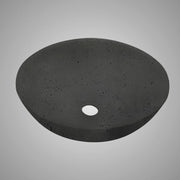 Umper Round Cast Concrete Vessel Sink - Black