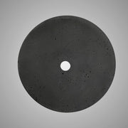 Umper Round Cast Concrete Vessel Sink - Black
