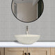 Umper Round Cast Concrete Vessel B-Grade Sink - Cream